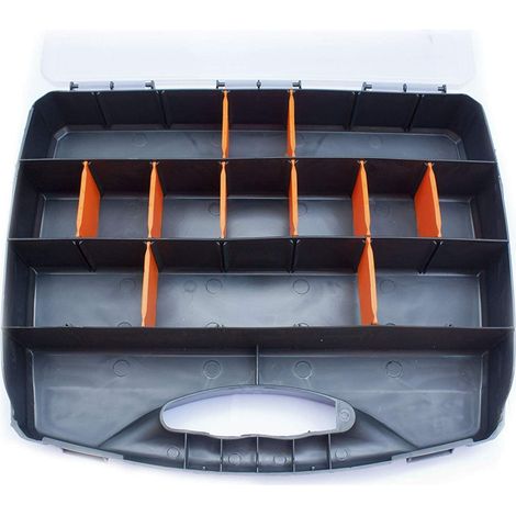 Toolzone 23 Compartment Box Storage Tool Organiser Case Screw Nail Nut Bolt (1/2)