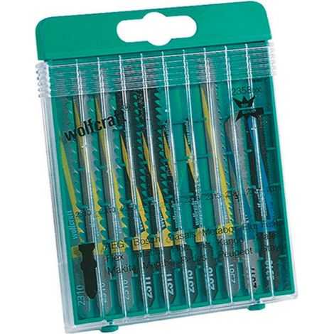 Coffret de 10 lames WOLFCRAFT 2358000 pour scie sauteuse (1/4)