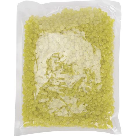 Cire dépilatoire dure en perles de cire pour le visage, les aisselles et les jambes, 500 g, parfum miel jaune (1/5)