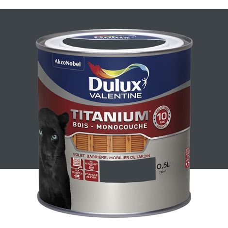 Peinture bois Dulux Valentine Titanium Anthracite 0,5 L (1/2)