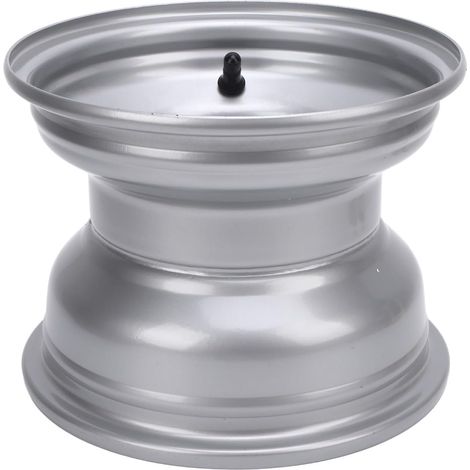 Roue de roue de 8 pouces 18 x 9,50-8 Roue Roue en alliage d'aluminium Hub de jante de roue de 8 pouces pour Argent (trois trous (espacement des trous : 78 (1/5)