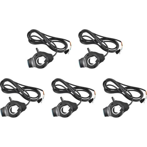 5X Accélérateur de Pouce pour Vélo Électrique avec Écran LCD, Poignées de Guidon de Contrôle de Vitesse, Accessoires de Vélo Électrique (1/5)