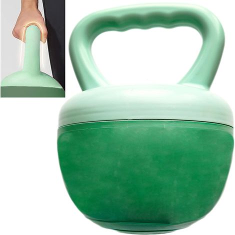 Kettlebells Soft Kettlebell Haltère à Boule - 1 Pièce, Vert, Kettlebells Antidérapant, Peut Etre Rempli de Sable, Poids Librement Ajustable, Peut Améliorer la Force Nucléaire Générale (1/5)