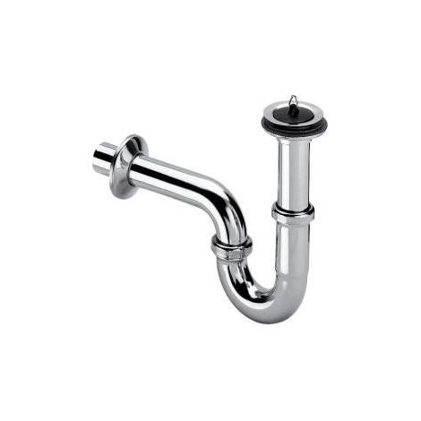 Sifone tubolare 5/4"x5/4"x60 ottone/cromato