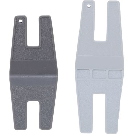Rehausseur de pied presseur 2 pièces Accessoire machine à coudre domestique Guide couture épaisse boutons plastique universel (1/4)