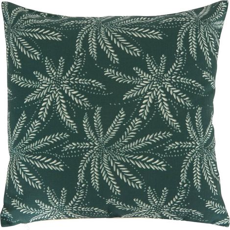 Coussin d'Extérieur Réversible "The Palm Resort" 55x55cm Vert (1/3)