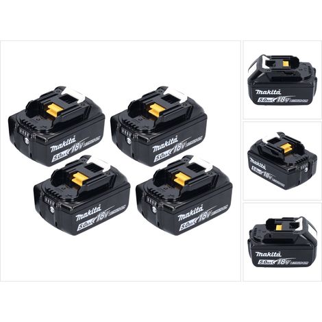 Makita Akku Set 4x BL 1850 B 18 V 5,0 Ah / 5000 mAh Li-Ion Akku ( 4x 197280-8 ) (1/5)