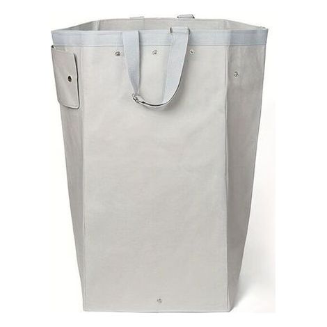Sacs Rangement Grands Format Vinyle Pliables Poignées - Réutilisables Résistants Lavables - Idéal Cuisine Buanderie Jardin Rangement Linge Blanc