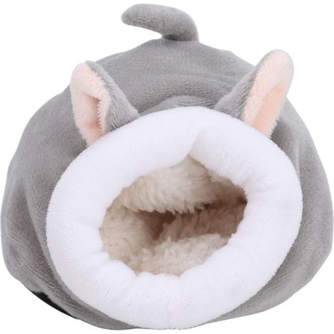 Nid Pour Hamster - Maison Douillette Chaude Semi-Enclose En Tissu Velours - Antidérapant Avec Particules Thermoplastiques - Pour Hamsters Nains Et Petits Animaux - 1 Pièce