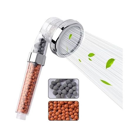 Pommeau de douche à jet puissant avec filtre à billes pour une pression accrue. (1/5)