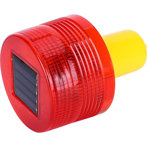 Solarbetriebene LED-Notfallwarnleuchte, Alarmleuchte, Verkehrs-, Straßen- und Bootswarnleuchte (1/5)