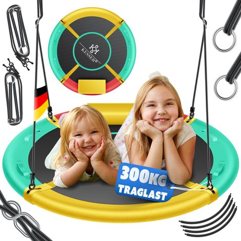 KESSER® Balançoire nid disque, réglable - Multicolore, 100cm (1/5)