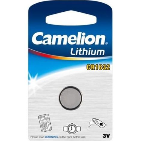 Pile Bouton Lithium CR1632 - 3,3 V - 120 mAh - Compatible Montres Calculatrices Télécommandes - 1 Pièce