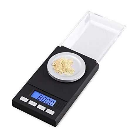 Digitale Präzisions-Schmuckwaage 20 g/0,001 g mit LCD-Display für Gold und Diamanten, Laboranwendung, präzise Messung, einfarbig, 10 g (1/5)