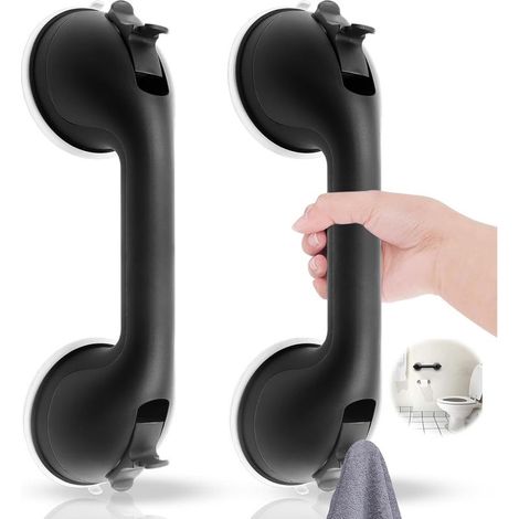 maniglie a ventosa, portata 100 kg, in silicone, antiscivolo, per doccia e bagno. (1/5)