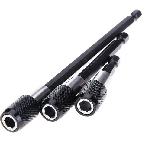 Embouts d'extension de tournevis à dégagement rapide, support à tige hexagonale 1/4, foret magnétique 3 pièces (1/5)