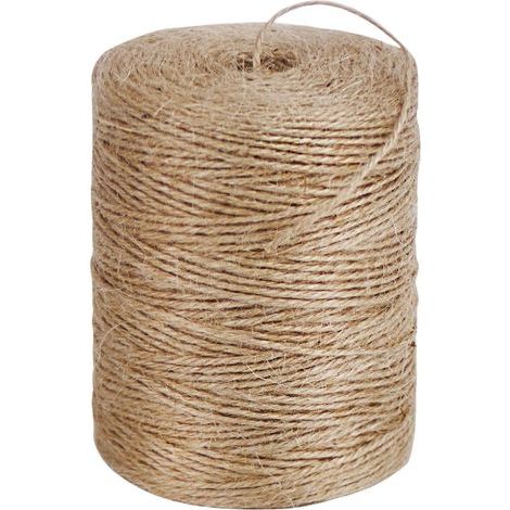 Corde de jute naturelle 4 mm x 200 m, idéale pour le jardinage, le bricolage et les griffoirs manuels pour chats (1/5)
