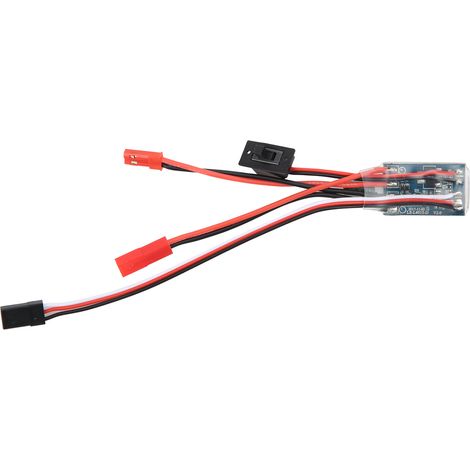 Contrôleur de vitesse électrique (ESC) 30A pour moteur à balais avec frein, pour voiture ou bateau radiocommandé. (1/5)