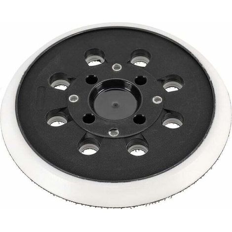 Platorello abrasivo autoaderente da 125 mm compatibile con levigatrice eccentrica Bosch PEX 300 AE 400 AE 4000 AE da 125 mm di Poweka. (1/4)