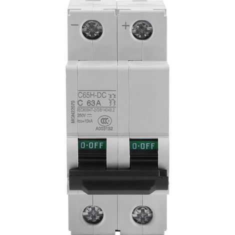 250 V DC 2P Niederspannungs-Luft-Miniatur-Leistungsschalter, Solar-Leistungsschalter, 16 A/63 A (63 A) (1/3)
