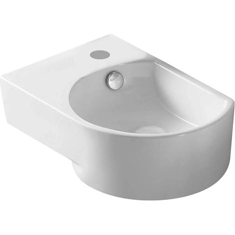 LAVABO A PARETE Mod LP92 Sanitari Ceramica LINPHA 40.5x27 Lavandino Destro (1/2)