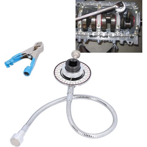 Wartung und Reparatur von Kraftfahrzeugen: 2-in-1-Clip-on-Magnetdrehmomentteiler (1/2 Zoll), Winkelmesser, Drehmoment- und Winkelmesser, universelle Zeigerskala. (1/5)