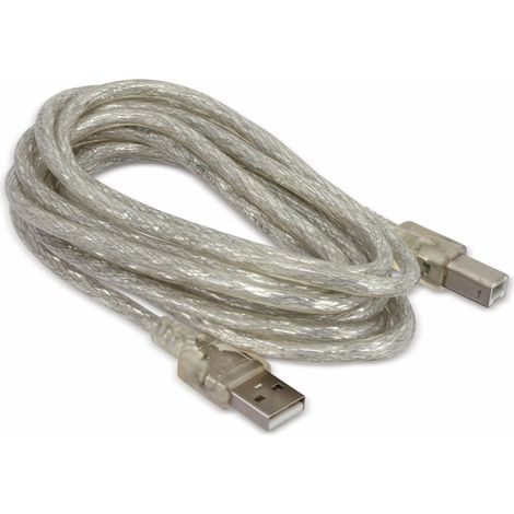 GOOBAY USB 2.0 Anschlusskabel, 3 m, transparent