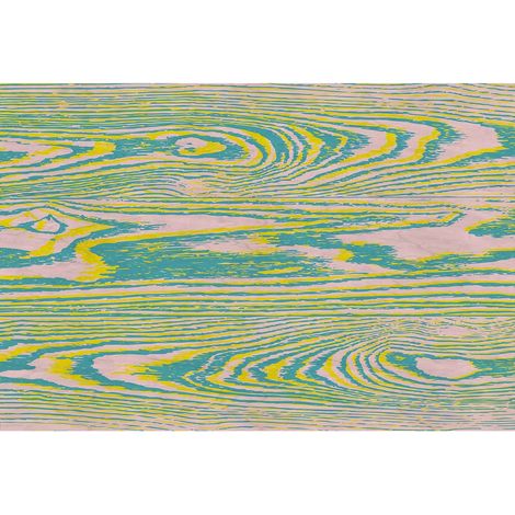 Papier peint panoramique bois à motifs bleu et jaune Tapisserie panoramique design original couloir Papier peint panoramique bureau moderne (1/2)