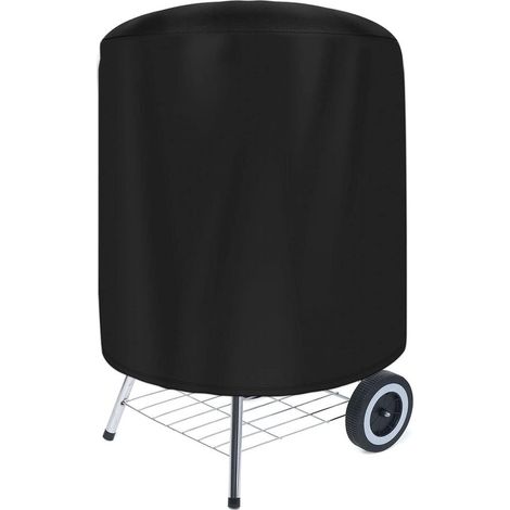 Funda para barbacoa，7070 cm，lona para barbacoa，funda exterior para barbacoa，funda exterior impermeable para barbacoa，resistente al viento，negra (1/5)