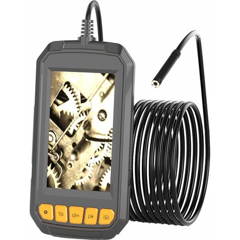 Endoscopio industrial HD, pantalla de 4,3 pulgadas, resistente al agua, amplio ángulo de visión, alcance de 10 metros, para inspecciones de automóviles, aire acondicionado y motores. (1/5)