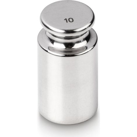 Kern Prüfgewicht 326-04K+C kalibriert, F1, Nennwert 10 g, Eco-Form, Edelstahl poliert