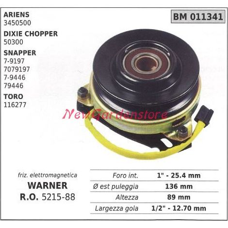 Embrague electromagnético warner cortacésped ariens dixie chopper 011341