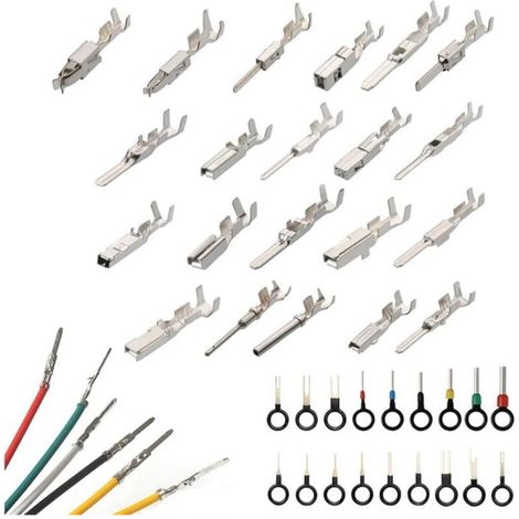 Kit Connecteur Électrique Automobile 340 Pièces Broches Mâle Faisceau Câbles pour Fils Voiture Taille 1 à 3,5 mm