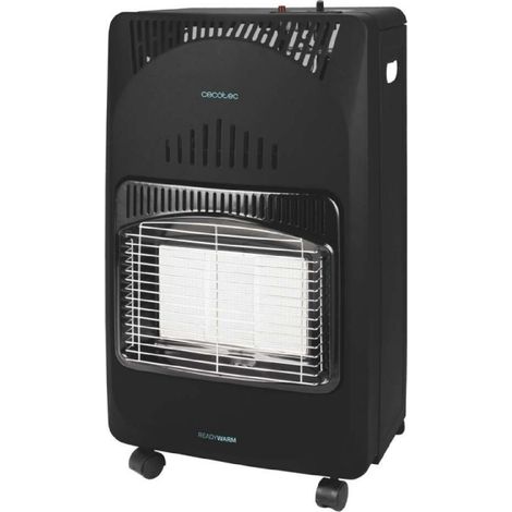 Cecotec Estufa de Gas Butano Plegable Ready Warm 4200 Slim Fold. 4200W, 3 Niveles de Potencia, Triple Sistema de Seguridad