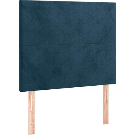 Maison Exclusive - Cabecero de cama azul oscuro 90x5x118/128 cm T (1/5)