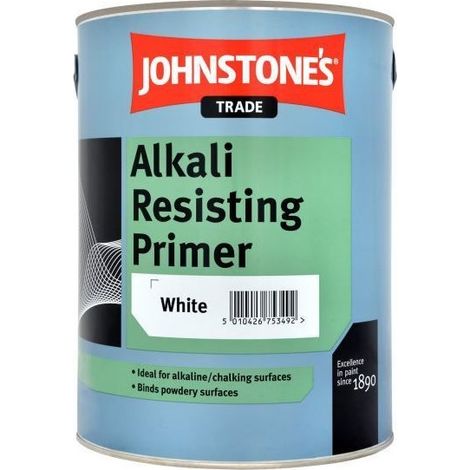 Johnstones Trade Alkali Resisting Primer White - 2.5 Litres