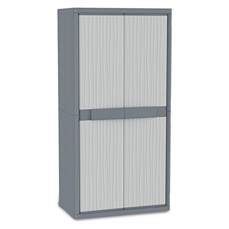Terry Armadio Jumbo 3900 uw 2 ante e 4 ripiani piccoli e 1 grande L89,7 x P53,7 x H180 (1/3)