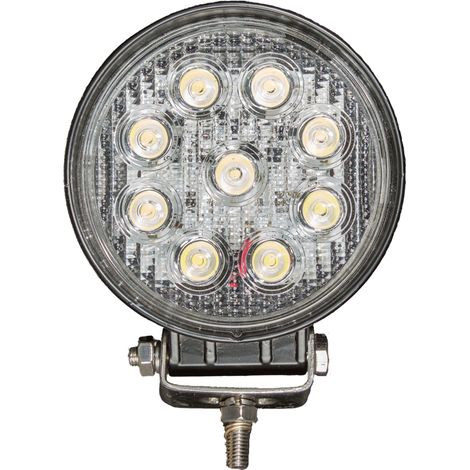 Projecteur LED rond noir 27W extérieur IP67 (1/5)