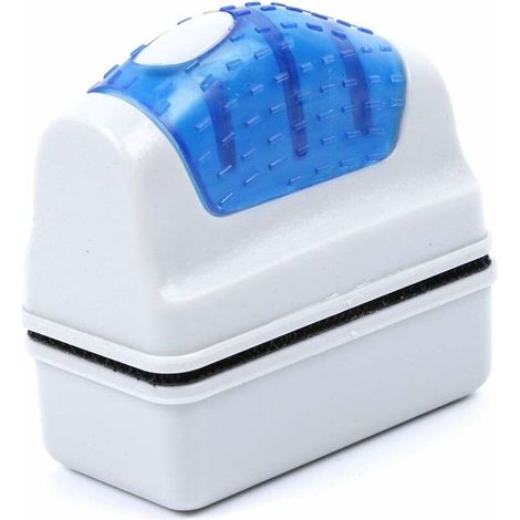 Brosse Magnétique de Nettoyage de Verre Nettoyeur Aimant de Verre Grattoir Algues Nettoyage Brosse Flottante pour Aquarium Fish Tank Taille S