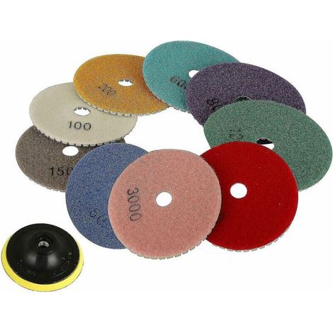 Diamond Polishing Pads Wet Dry Granite Marble Concrete Stone (1/4)