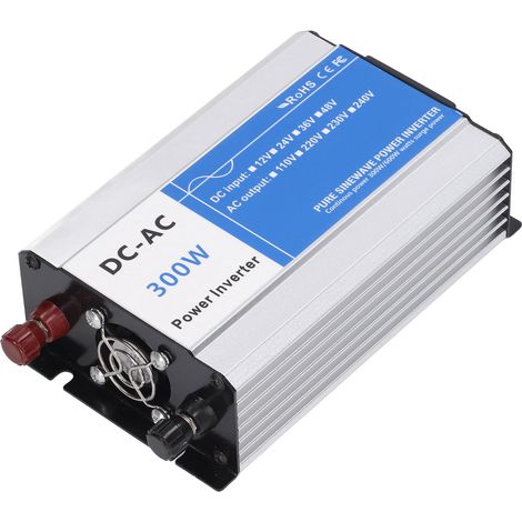 300-W-Spitzenleistung, 600-W-Sinus-Wechselrichter für Auto, Wohnmobil, LKW, Boot, Solaranlage, mit 5-V-2,1-A-USB-Anschluss, AC220-V-zu-DC12-V-Wandler (1/5)