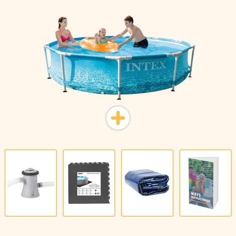 Intex Piscine Tubulaire Ronde - 305x76 cm - 5-pièces  SCB105 (1/5)