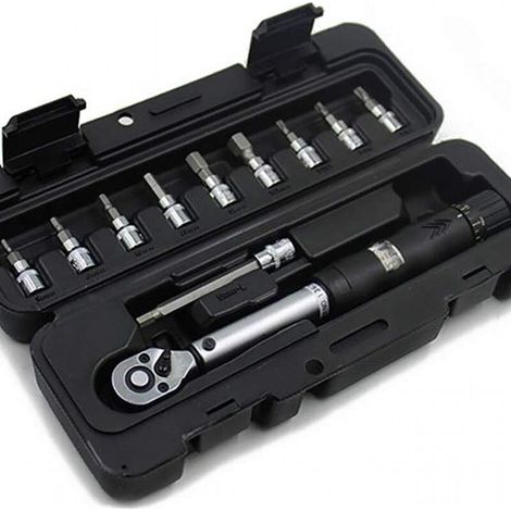 Kit de clés dynamométriques pour vélo 1/4" DR 2–14 Nm (1/3)