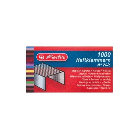 Punti metallici 1000 pezzi Herlitz formato 24x6