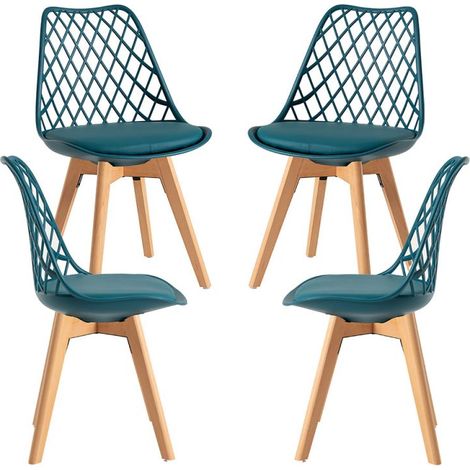 Packs Sillas Comedor - Pack 4 Sillas Mima - Verde azulado