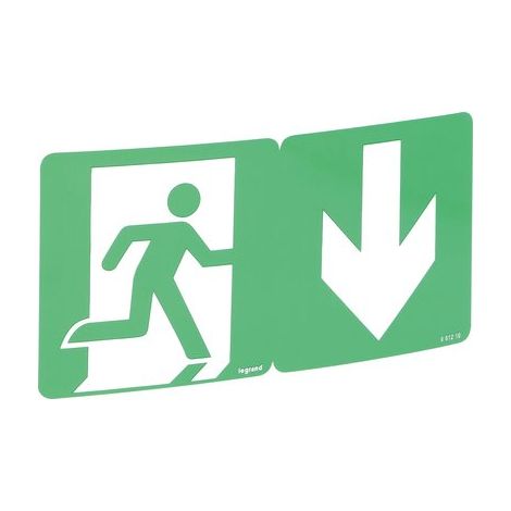 Étiquette signalisation évacuation mobile