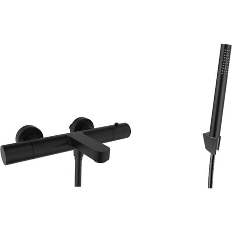 kielle Oudee - Miscelatore termostatico per vasca con accessori EcoSpare, nero opaco 10302SNT94 (1/5)