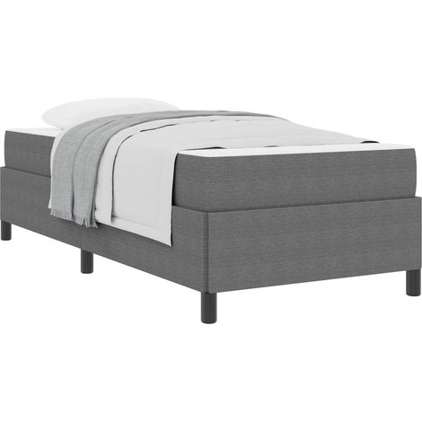 Maison Exclusive - Cadre de lit avec matelas Gris clair 80 x 200 cm tissu