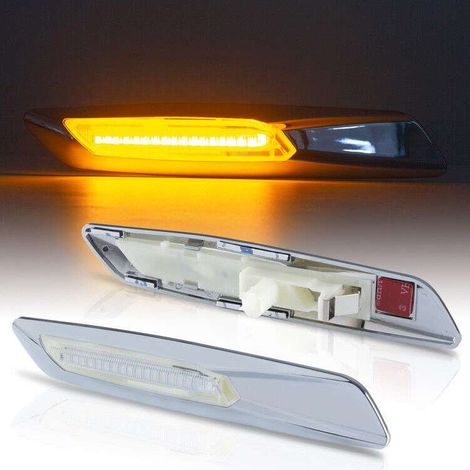 KIT LUCI SPECCHIETTO RETROVISORE ESTERNO CON INDICATORI DI DIREZIONE LED COMPATIBILE CON / HONDA Civic X / Tipo FC FK / Anno dal 2015 / VETRO TRASPARENTE/ LED 6000K EFFETTO XENON / CAN-BUS, PLUG AND P
