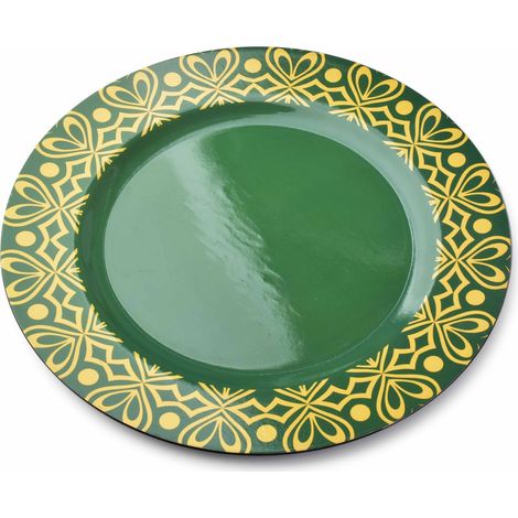 Piastra base BLANCHE COLORS cod. decorativo 33x33x2 cm